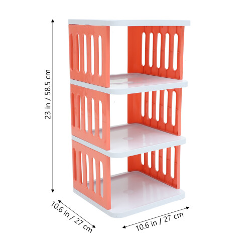 4Layer Practical Plastic Shoe Storage Rack for Hall and Balcony 1
