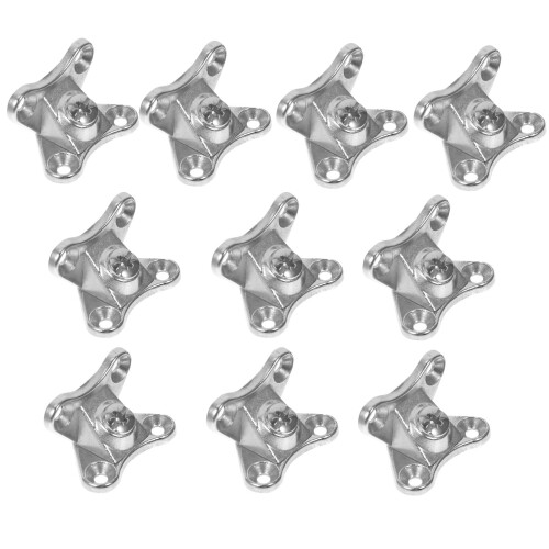 10 Sets Möbel Eckverbinder Zinklegierung