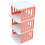 4Layer Practical Plastic Shoe Storage Rack for Hall and Balcony 8