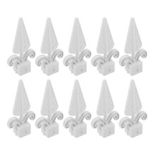 20Pack Metalen Paalbeslag Pvc Wit Deter Voor Zakelijke Eigenaren