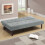 Living And Home Tufted Towelling Convertible Sofa Bed, Grey 3