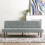 Living And Home Tufted Towelling Convertible Sofa Bed, Grey 2