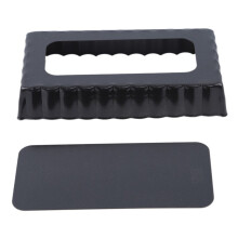 Moule À Pain Rectangle Noir En Aluminium