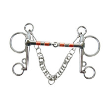 Horse Bit Full Cheek Snaffle Bit Rustproof Stainless Steel Training Bit 135mm Silvery