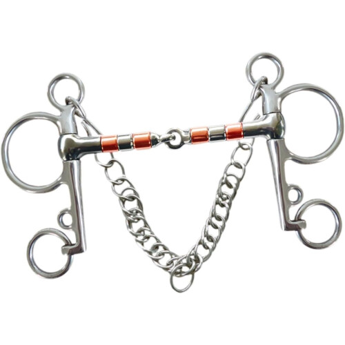 Horse Bit Full Cheek Snaffle Bit Rustproof Stainless Steel Training Bit 135mm Silvery 2