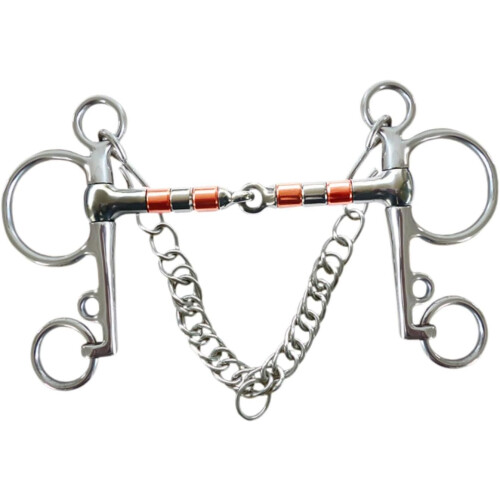Horse Bit Full Cheek Snaffle Bit Rustproof Stainless Steel Training Bit 135mm Silvery 1