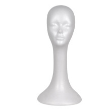 Foam Head Display Stand For Hairpiece Styling And Hat - Lightweight Durable Material, Portable Design, For Headphones