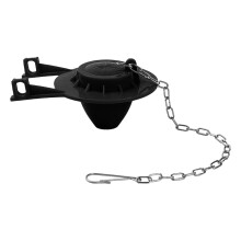 Valve for Toilet Cistern, 5 Cm Closure Cover, Water-Saving Flapper, Black, For Household, Clinic and Commercial Use
