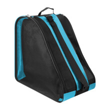 Roller Skate Bag Ice Skate Storage Oxford Cloth Breathable Shoulder Strap Multipurpose Travel Light Blue