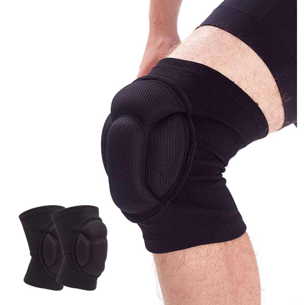 Knee Pads For Women And Men, Basketball And Volleyball Knee Pads, Wrestling Knee Pads, Soft Knee Protector, Large Black-image-OPC-PM68ZDQ-NEW