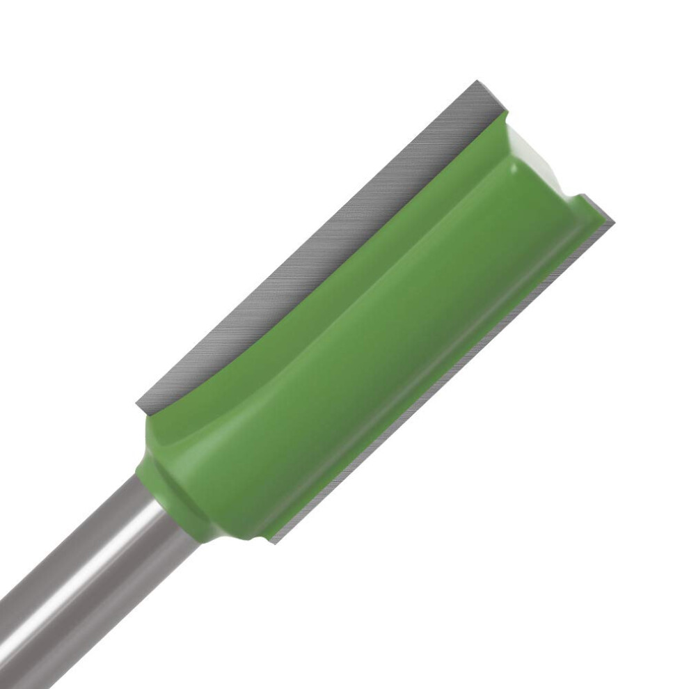 Router Bit 1/4 Inch Shank 2-Flute Clean Straight Bit Tungsten Carbide Endmill Size 6.35X10x30mm 9084446390025