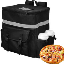 Insulated Food Delivery Bag | Pizza Delivery Backpack | Waterproof Delivery Backpack | Double Buckle