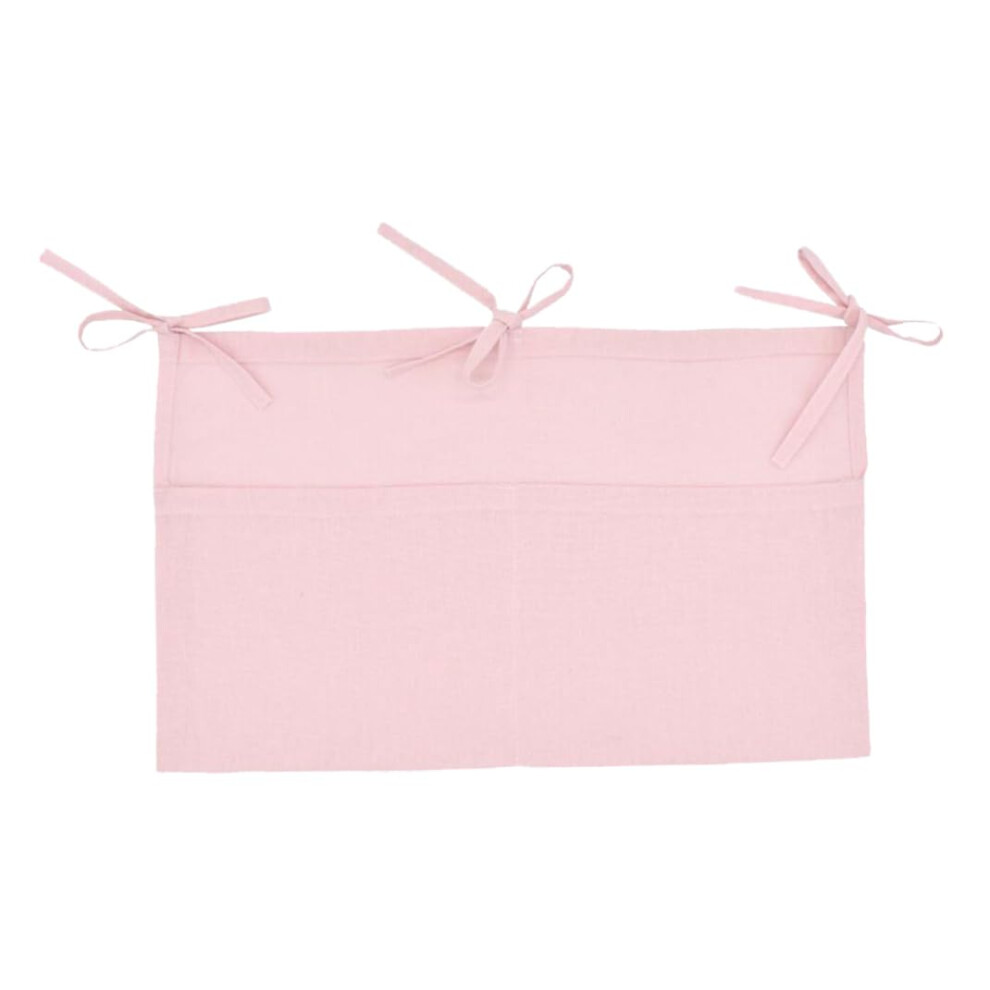 Crib Diaper Storage Bag Two Pockets Lightweight Baby Bed Hanging Organizer