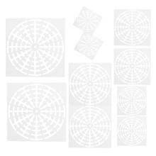 Mandala Schablone Weiß 10 Teile