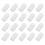 20 Stuks Drumstok Tips Siliconen Oefenpad Wit 7