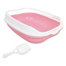 1 Set Kattebak Kitten Clean Toilet ABS Roze
