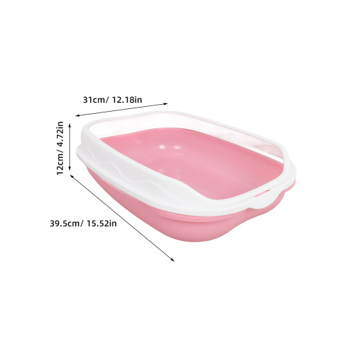 1 Set Kattebak Kitten Clean Toilet ABS Roze 1