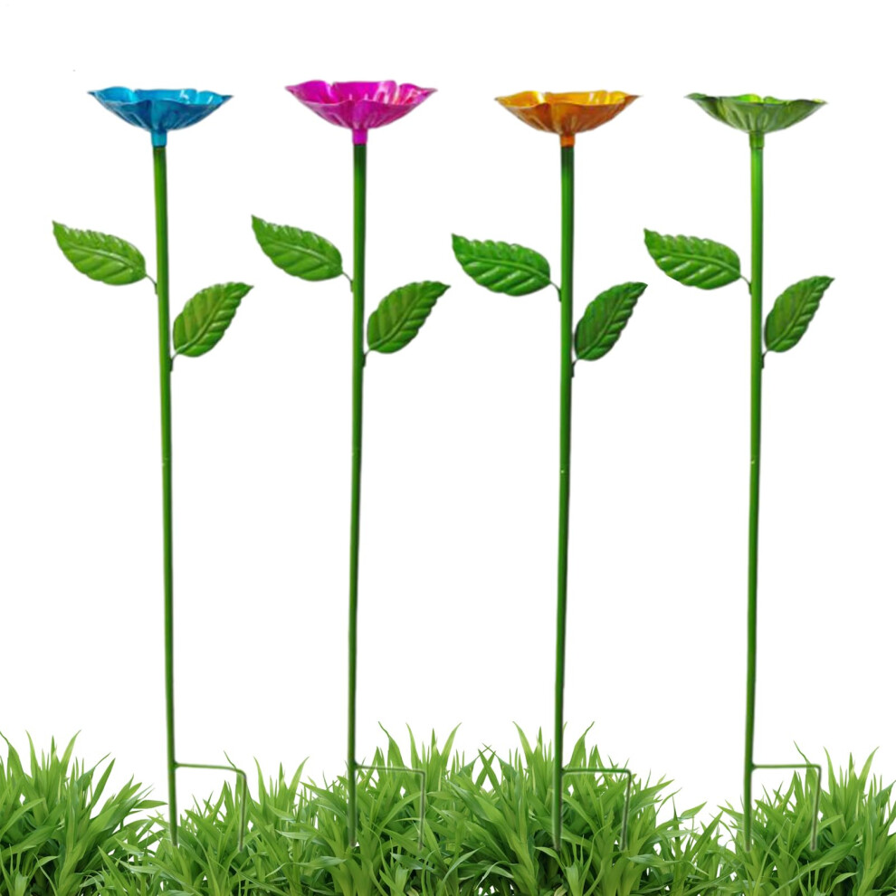 Bee Watering Station 4-Piece Pollinator Water Feeder Islands Height-Adjustable Decorative Stations For Balcony Patio-image-OPC-PM69829-NEW