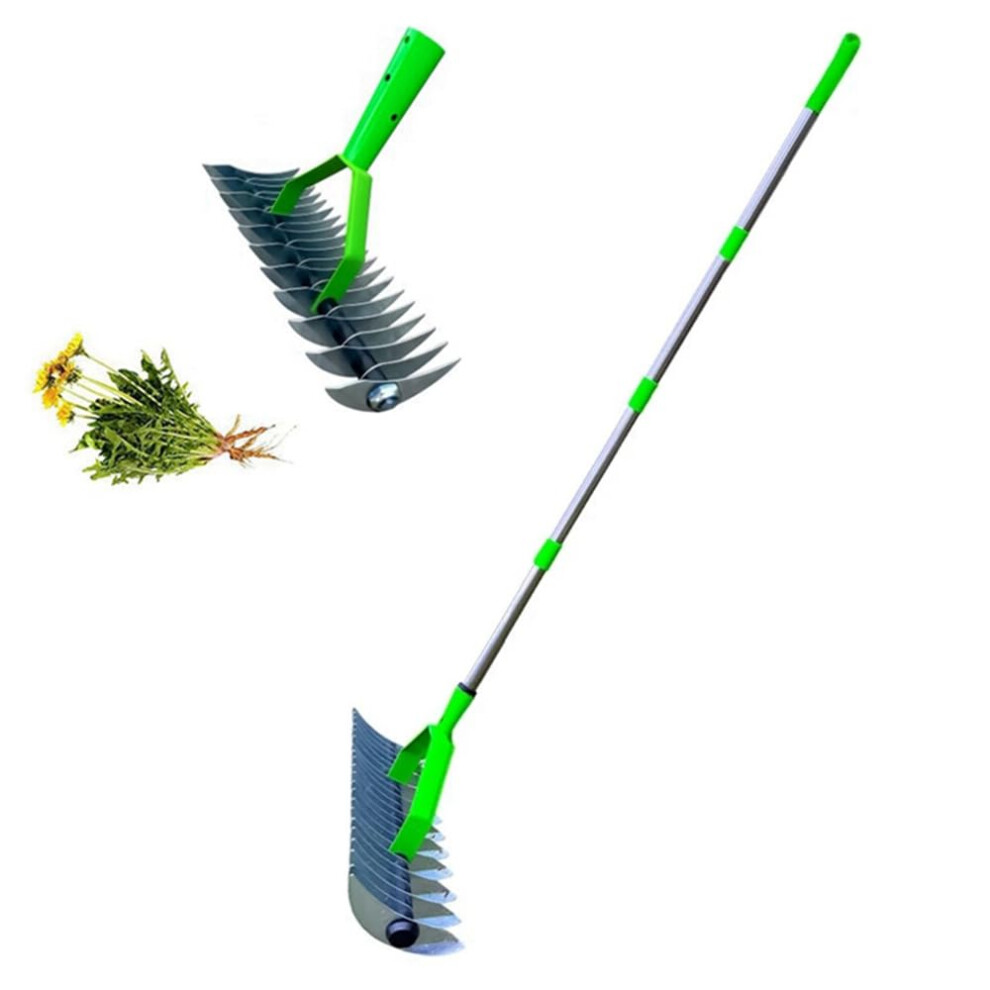 Lawn Aerator Scarifier Manual Grass Soil Aeration With Handle Spikes Aerating Tool Moss Removal Garden Tool 1.7 cm-image-OPC-PM6982T-NEW
