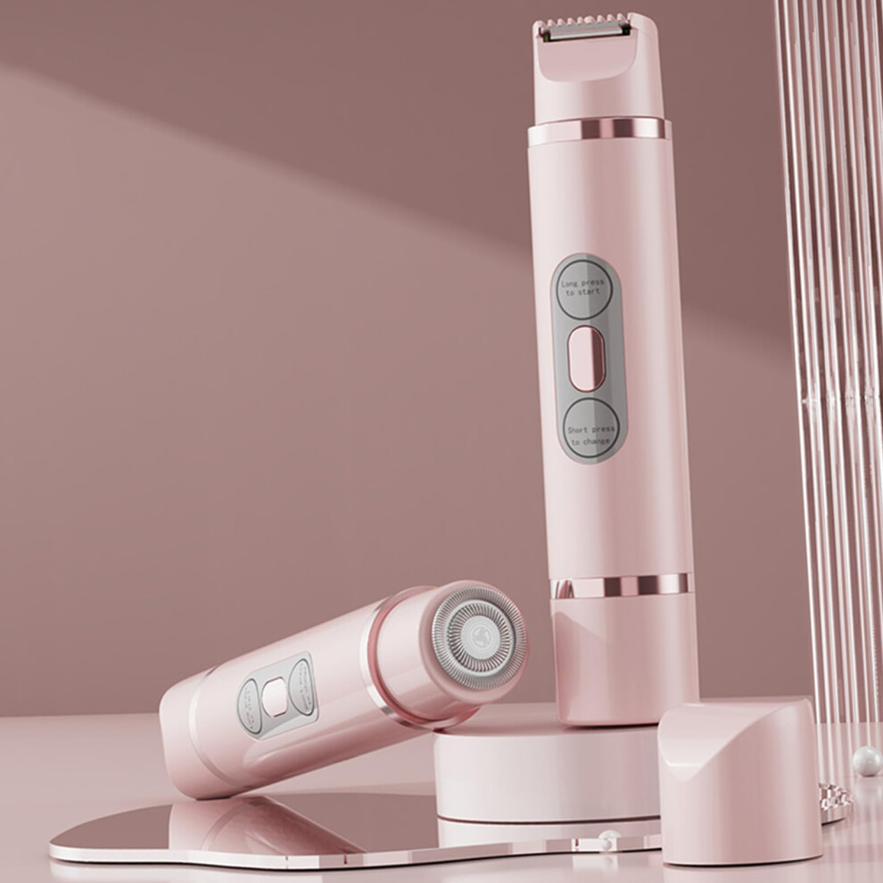 Elegant Double Head Shaver For Women Textured Surface All Skin Types Including Sensitive Areas
