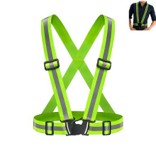 Reflective Vest Adjustable High-Visibility Running Vest For Night-Running Gear, Unisex Jogging Hiking