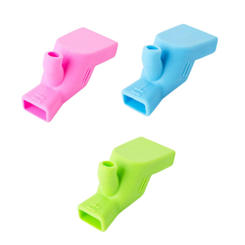 Sink Handle Extender 3-Piece Set Faucet Extension Green Blue Pink Public Restroom Use 9354506257125