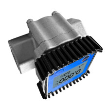 Aluminum 1inch Gear Flowmeter With Clear LCD Display For Petroleum Industry And Irrigation Applications