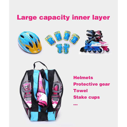 Roller Skate Bags Breathable With Adjustable Shoulder Strap And Top Handle 2
