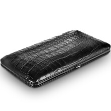 Cigar Case Light And Thin Cedar Wood Top Layer Cowhide Portable Travel Moisturizing Leather Case