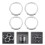 4 Stks Aangepaste Hub Ringen Auto Buitenkant 10