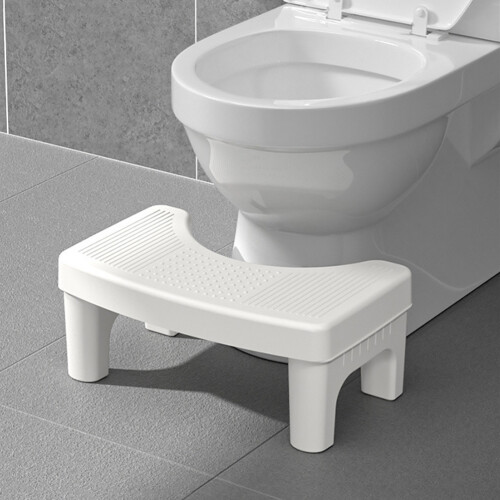 1Pack Weißer ABS Toiletten-Tritthocker Squat Für Badezimmer 2