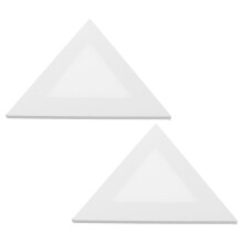 2 Stuks Driehoekige Gespannen Canvasborden Voor En Acrylverf