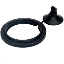 Fish Feeding Ring 2-Piece Black Floating Ring For Tropical Fish Aquarium Food Tray Feeder With Suction Cup