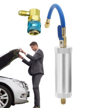 R134A Refrigerant Recharge, Air Conditioning Charge Set With Filling Tool, Dispensing Valve And Quick Connector, 375mm