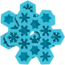 2Stk Silikon Eiswürfelform Blau, 12 Fächer, Geruchsneutral, Flexibel