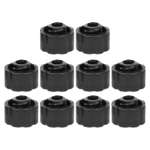 10Pcs Black Luer Lock Syringe Caps Durable PP Material for Use