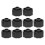 10Pcs Black Luer Lock Syringe Caps Durable PP Material for Use 1
