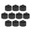 10Pcs Black Luer Lock Syringe Caps Durable PP Material for Use 6