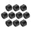 10Pcs Black Luer Lock Syringe Caps Durable PP Material for Use 8