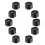 10Pcs Black Luer Lock Syringe Caps Durable PP Material for Use 11
