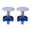 2Pièces Accessoire Cuisine Cache Trou Évier Acier Inoxydable Argenté 1