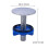 2Pièces Accessoire Cuisine Cache Trou Évier Acier Inoxydable Argenté 2