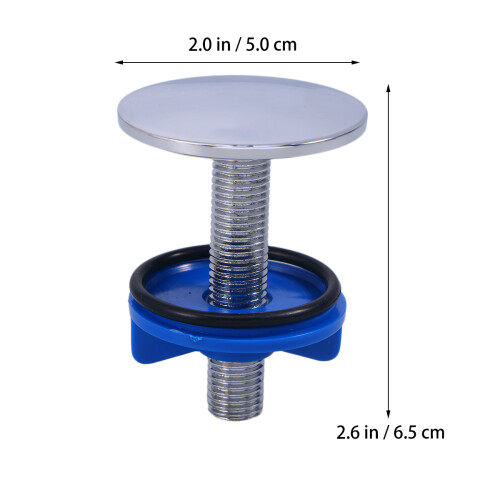 2Pièces Accessoire Cuisine Cache Trou Évier Acier Inoxydable Argenté 1