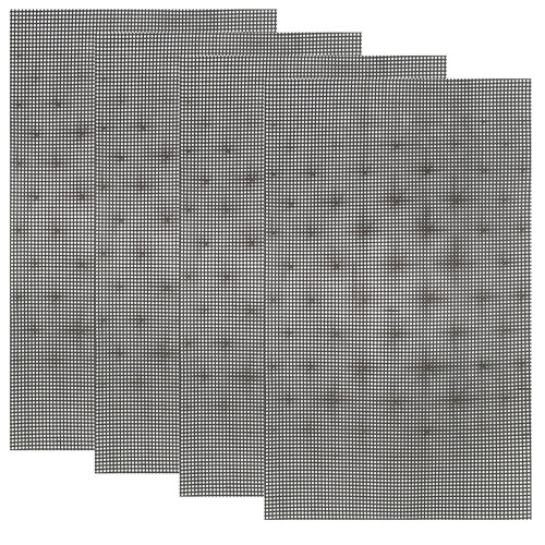 4 Kunststoff-Mesh Für Taschen Pads Schwarz