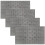 4 Kunststoff-Mesh Für Taschen Pads Schwarz 7
