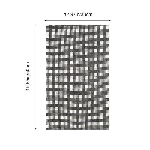 4 Kunststoff-Mesh Für Taschen Pads Schwarz 1