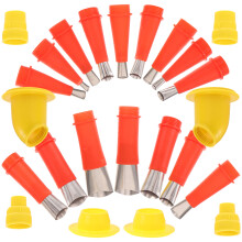 1 Set Heißschmelzkleber Düse Dichtmittel Metall Weichgummi