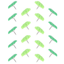 Wall Pushpin Groene Blad Kunststof Metaal 20-Pack