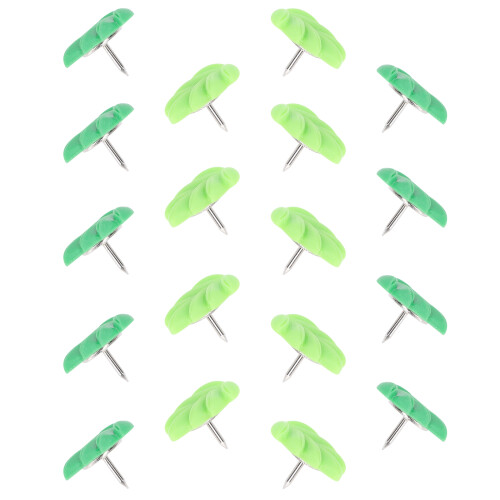 Wall Pushpin Groene Blad Kunststof Metaal 20-Pack