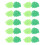 Wall Pushpin Groene Blad Kunststof Metaal 20-Pack 2